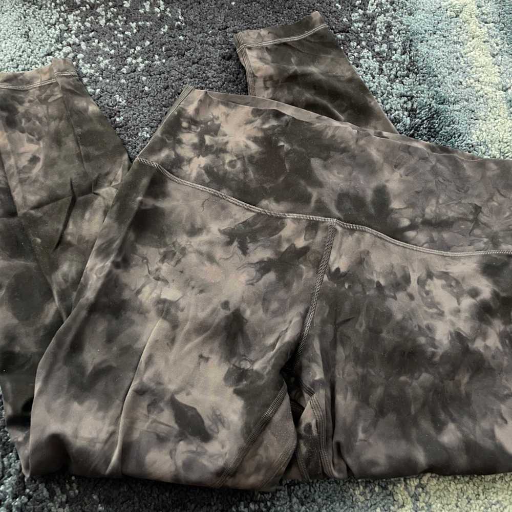 Lululemon align grey tie-dye leggings